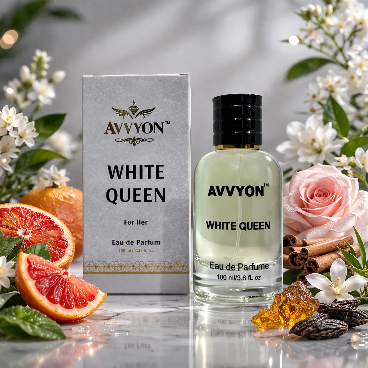 White Queen Perfume for Women - 100ML Eau de Parfum - Avvyon