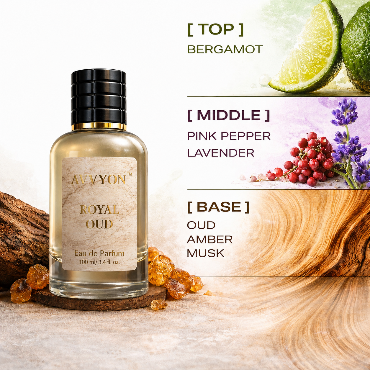 Royal Oud for Him - 100ML Strong Long Lasting Perfume for Men