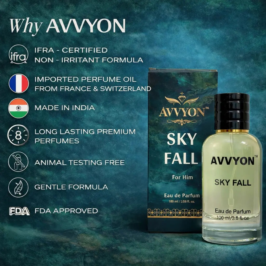Sky Fall Men's Fragrance 100ML - Elegant Scent for Him - Avvyon