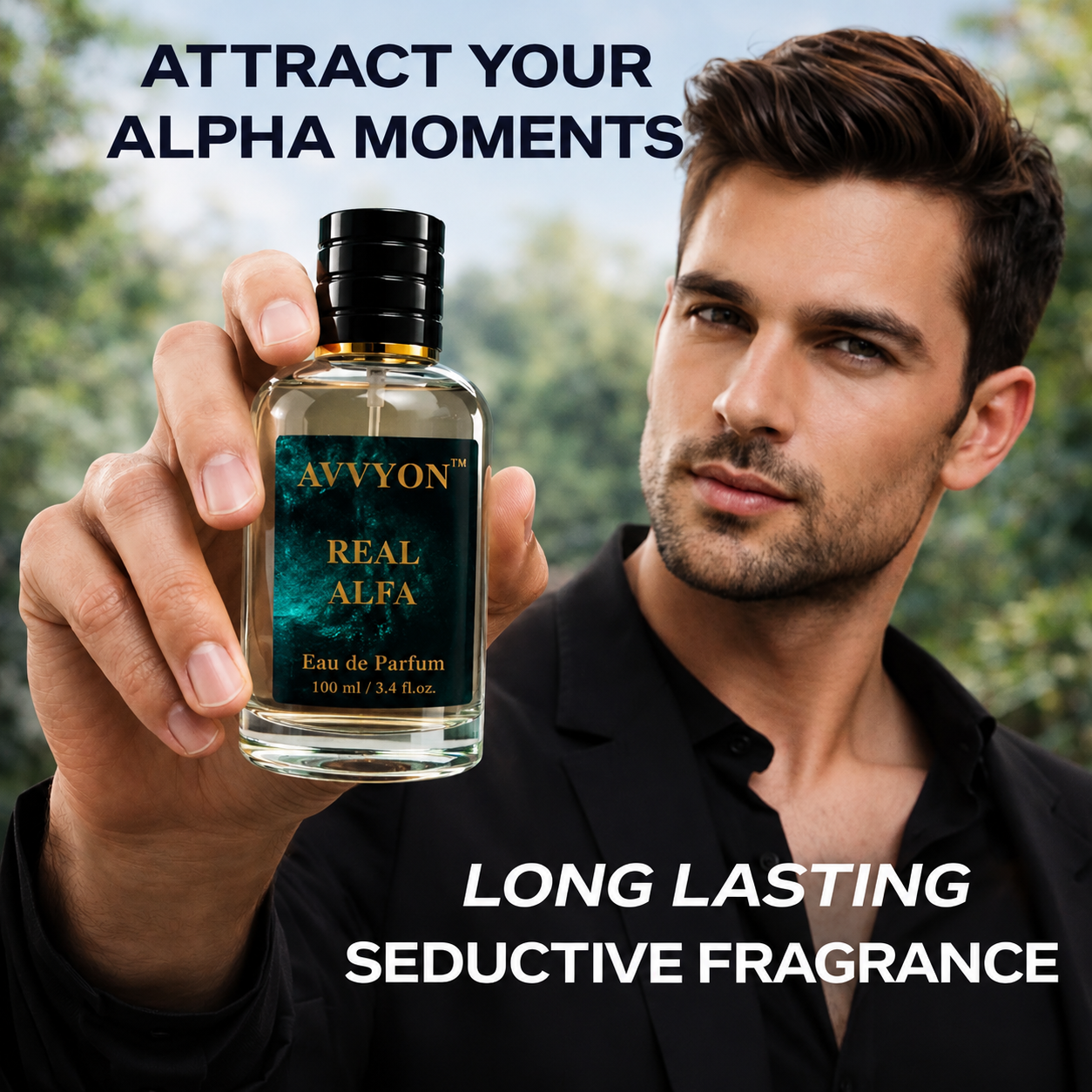 Real Alfa Fragrance for Men 100ML – Daily Use Perfume for Men with Captivating Scent