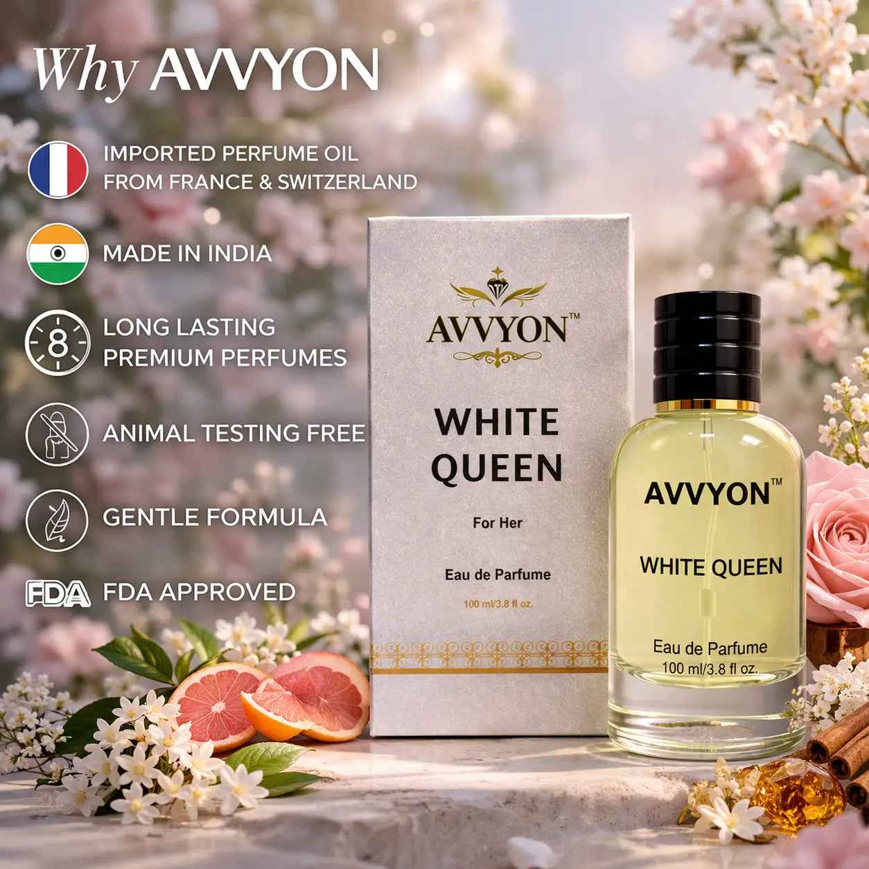 White Queen Perfume for Women - 100ML Eau de Parfum