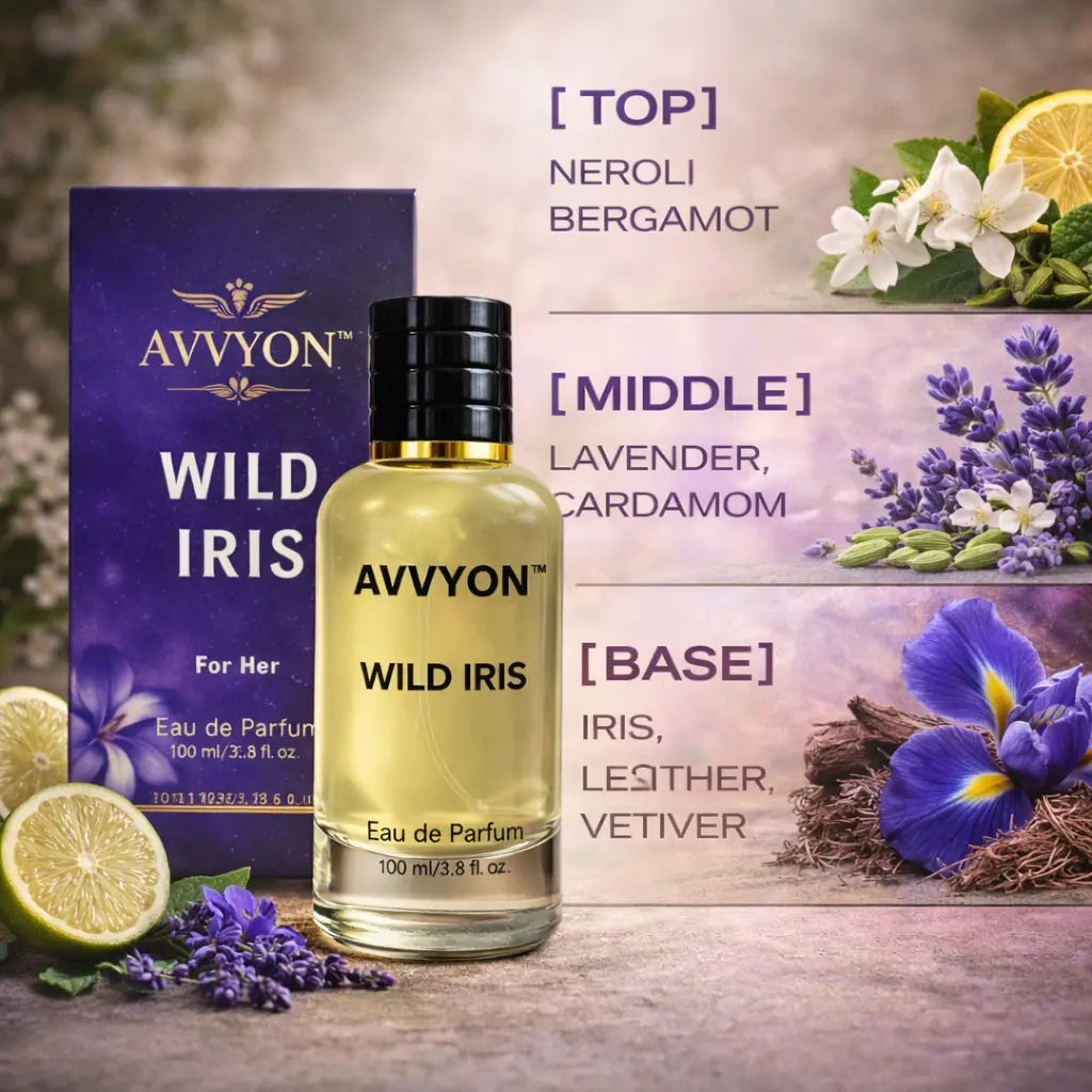 Wild Iris Perfume for Women (100ML) – Captivating Fragrance for Her - Avvyon