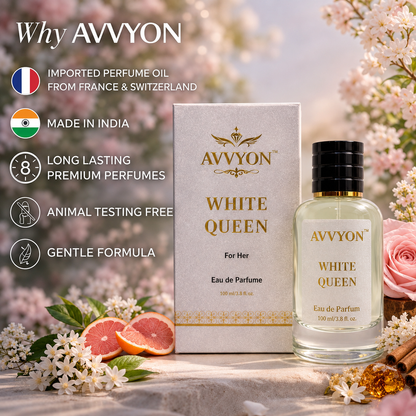 AVVYON White Queen Eau De Parfum For Her – 100ml