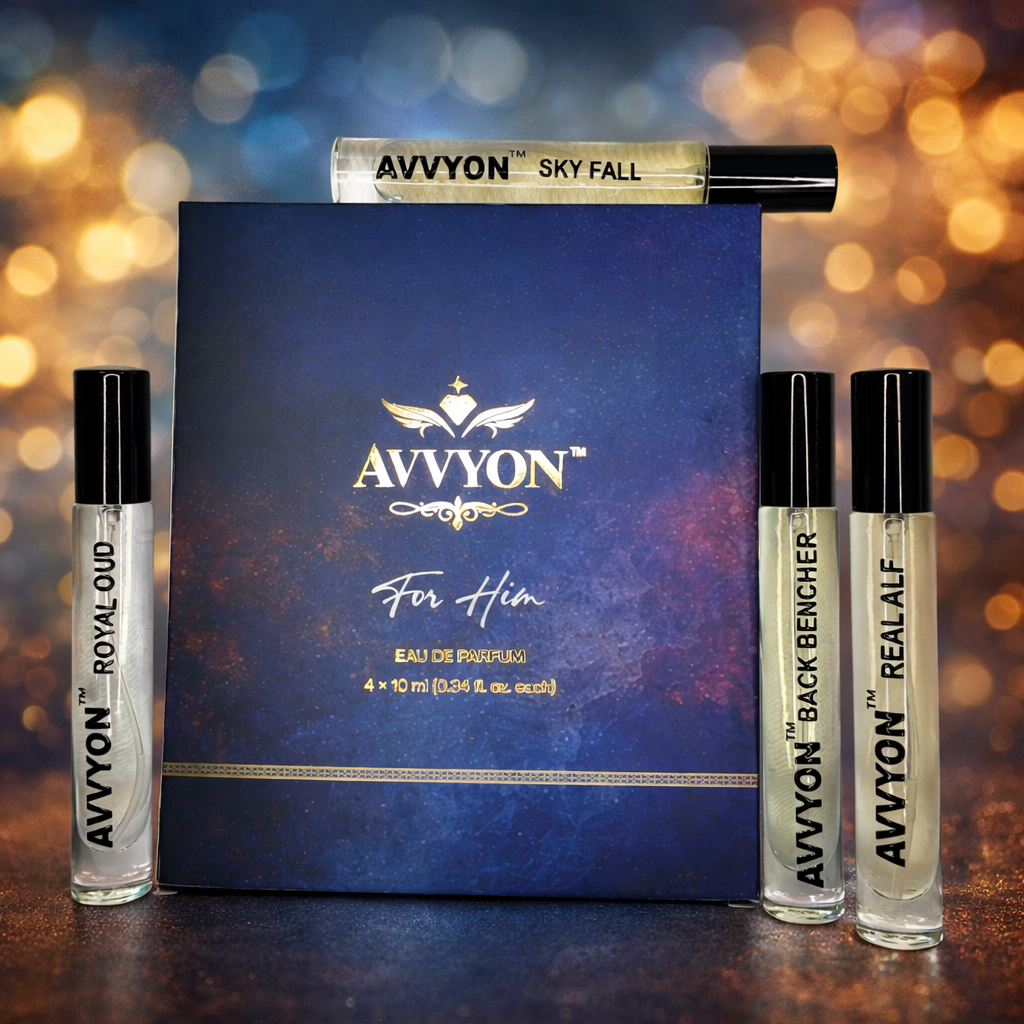 Luxury Discovery Set for Him - 4 x 10ml Aromatic Essentials Gift Set - Avvyon